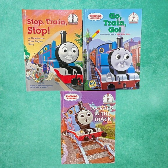 Thomas & Friends Books | Dr. Seuss Lot of 3 - Crack in Track / Go Train / Stop - Picture 1 of 1